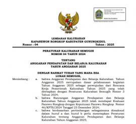 PERKAL NO 04 TAHUN 2025 TENTANG APBKAL TA 2025